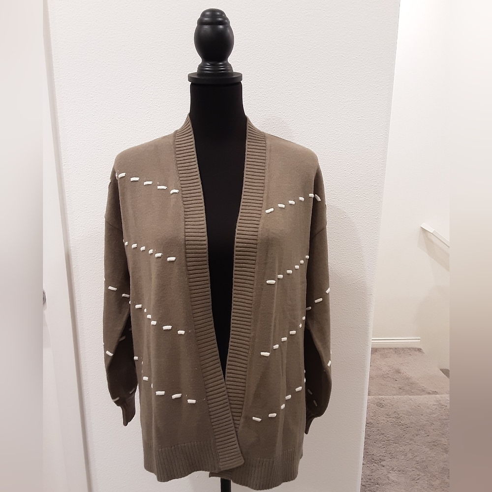 NWT Le Serein Olive Green Cardigan